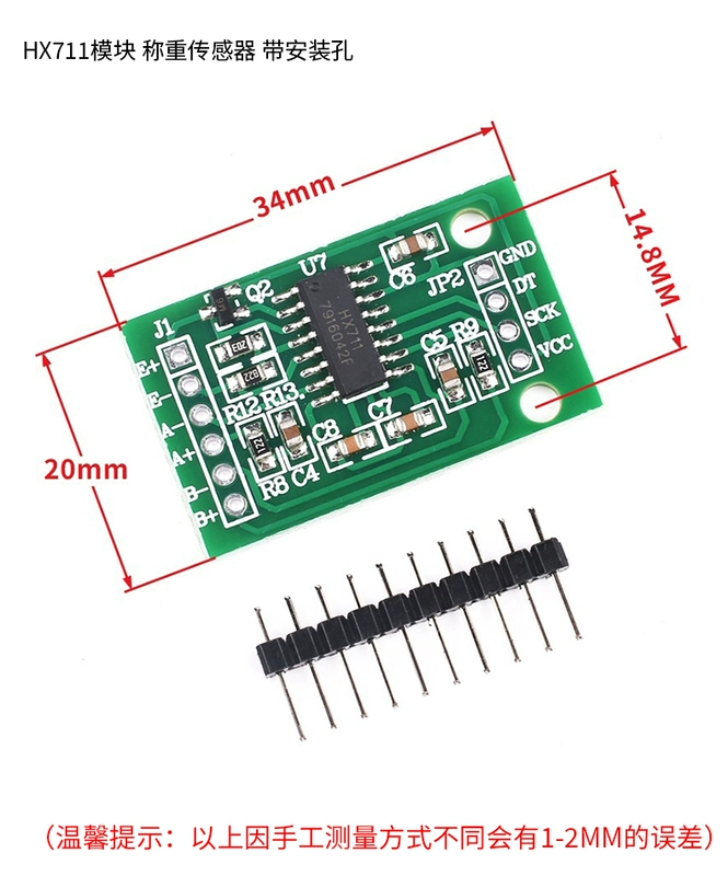 cách đấu dây cảm biến áp suất 4 dây Mô-đun HX711 cảm biến áp suất cân có độ chính xác cao Mô-đun chuyển đổi AD chính xác 24-bit dành riêng cho cân điện tử van cảm biến áp lực nước cảm biến áp suất dầu nhớt