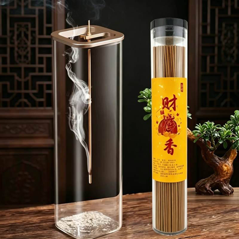 Inverted Glass Incense Holder to Prevent Ash from Flying, Glass Container Incense Holder to Prevent Spillage, Creative Yoga Indoor Incense Stand Inverted Glass Incense Holder to Prevent Ash from Flying, Glass Container Incense Holder to Prevent Spillage, Creative Yoga Indoor Incense Stand