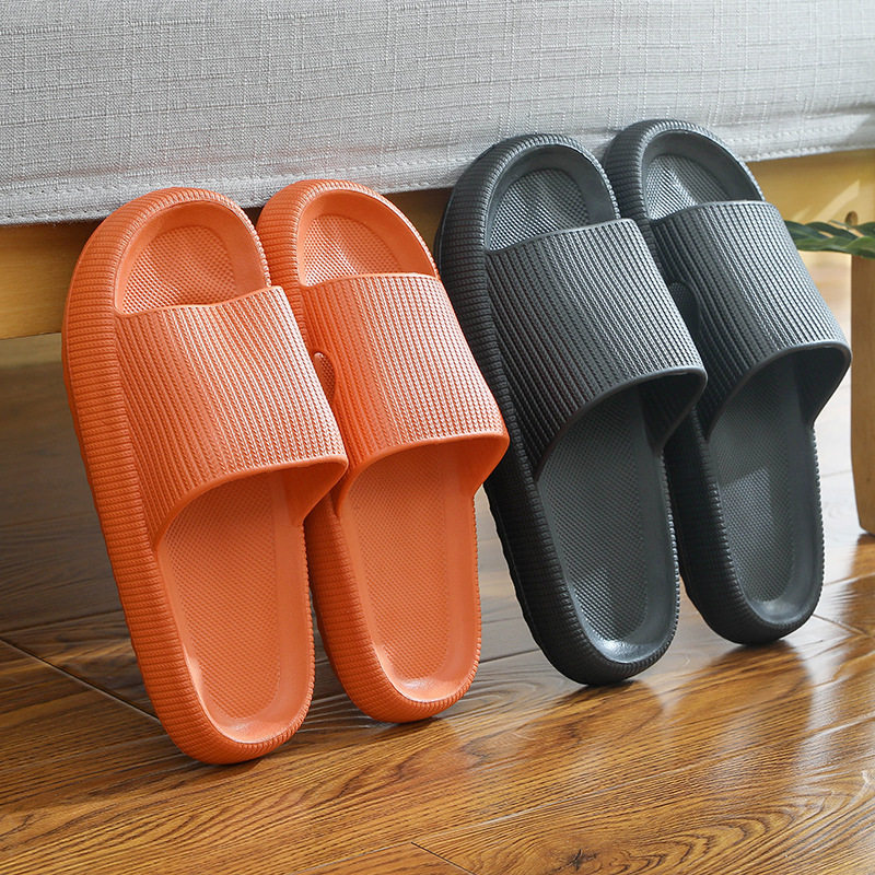 Slippery slippers women's summer home non-slip bathroom bath couple thick bottom home men's sandals and slippers summer outer wear - Taobao