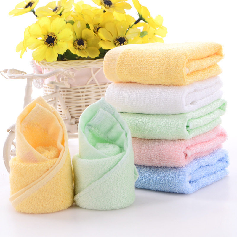 Bamboo Fiber Square Towel Baby 30 * 30 Fang towel Baby Saliva Towels Kindergarten Children Towel Face Towels