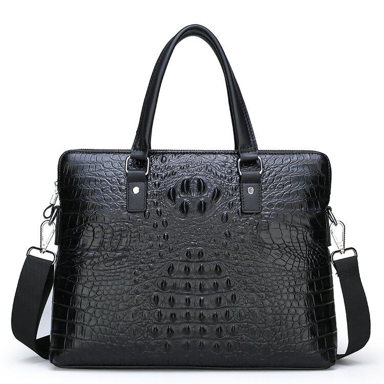 Men's bag cowhide briefcase men's handbag business top layer cowhide casual men's horizontal shoulder bag