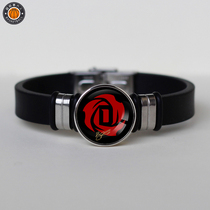  Rose rose sneakers logo bracelet Basketball peripheral titanium steel bracelet Fan jewelry Birthday gift customization