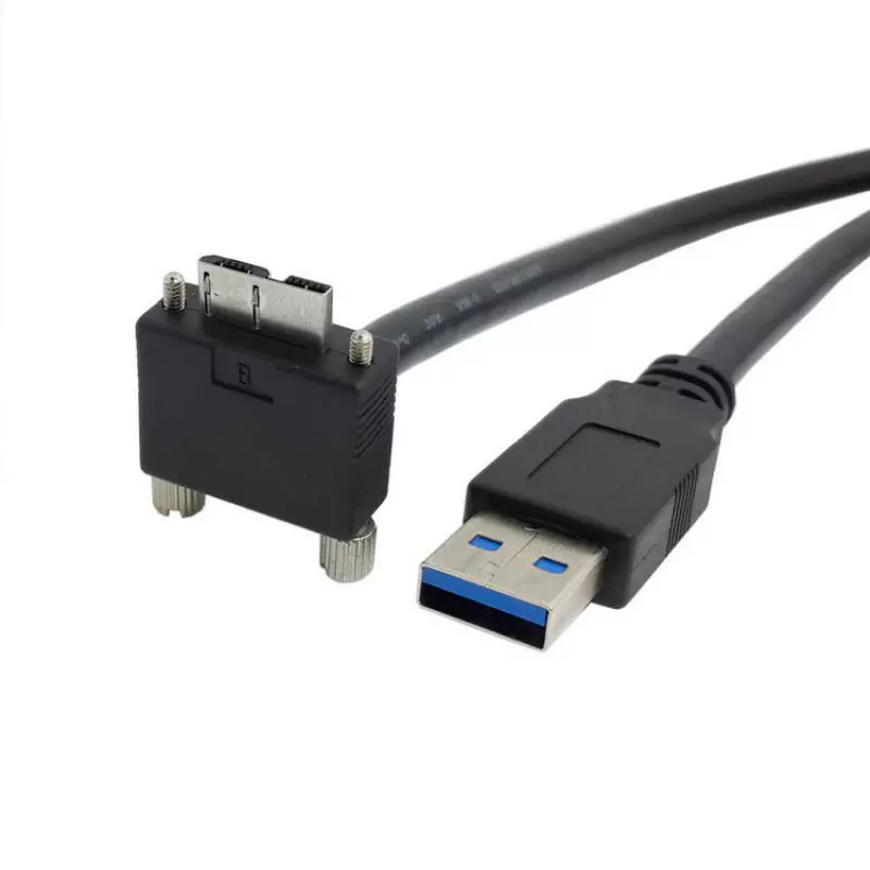 USB 3.0 A male к Micro USB под микроразъем изгиб ленты винты 90 градусов кабель данных для промышленных камер