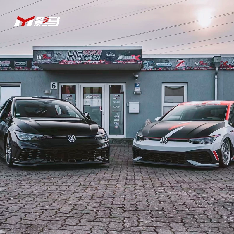 Передний бампер для Volkswagen Golf 8CS с модификацией клубсорта, крупная окружность переднего лица, сборка бампера