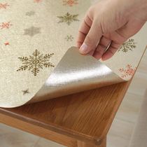 Table Cloth Sticker Fabric Table fabric oil-resistant washing-free cutting kitchen anti-hot tables
