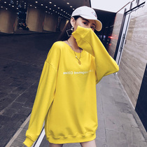 Sweatshirt women 2021 new spring and autumn thin Korean version of loose Foreign Air Age age long sleeve Hong Kong style top ins tide