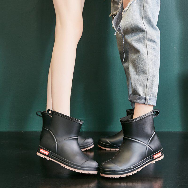 2021 New Rainshoe Men Fashion and Comfortable Couple Couple Short Slide Shoe Slide Shoes Men