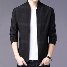 丰页秋季新款夹克外套男时尚百搭简约爸爸装