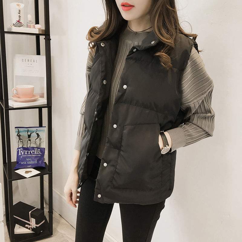 秋冬季马甲女学生韩版新款无袖马夹短款外套 O1CN01jcNtUv1j3q9YfQ1qc !!0 item pic - 秋冬季马甲女学生韩版新款无袖马夹短款外套