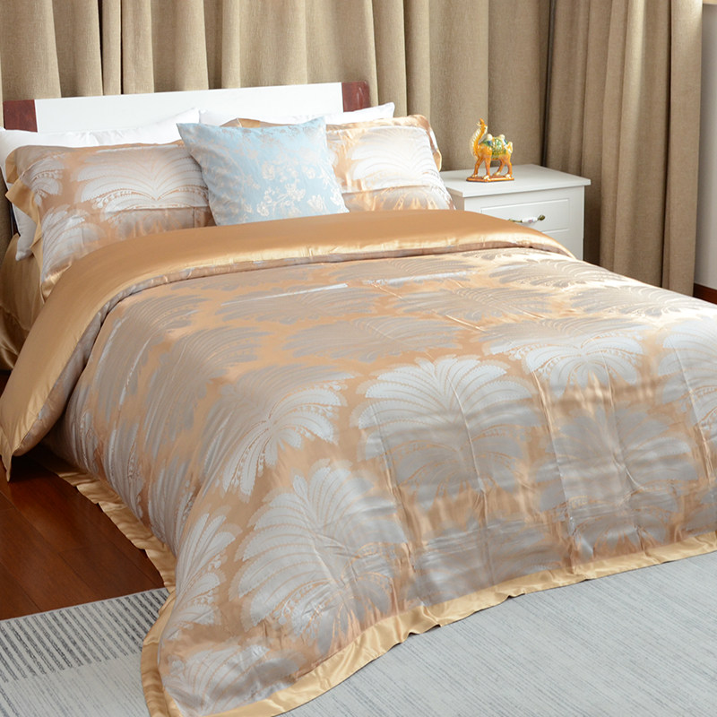 Song Silk CP40006-06 Hangflower Silk AB face four piece card to its coconut tree 2 0*2 3