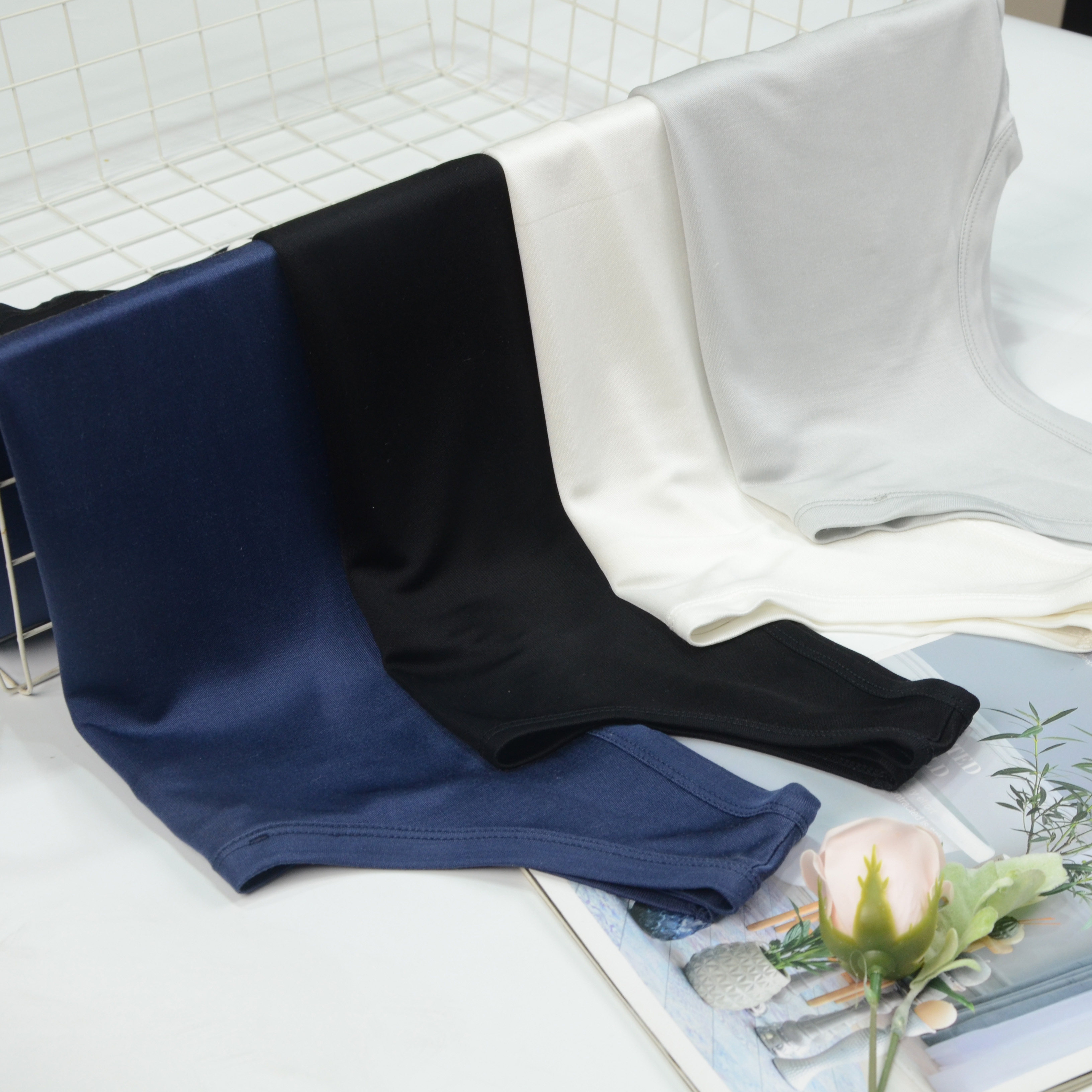 Song Silk Summer Heat Sale Men's Vest CY0168-KS87 True Silk Knit Pure Color Casual Men's Vest