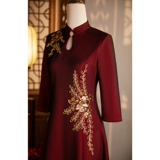 Элитное свадебное платье, ципао, вечернее платье, лонгслив