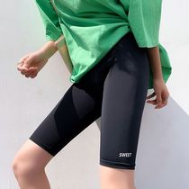 50% beats bottom pants woman outside wearing summer thin section speed dry tight elastic shark leather yoga riding pants safety shorts