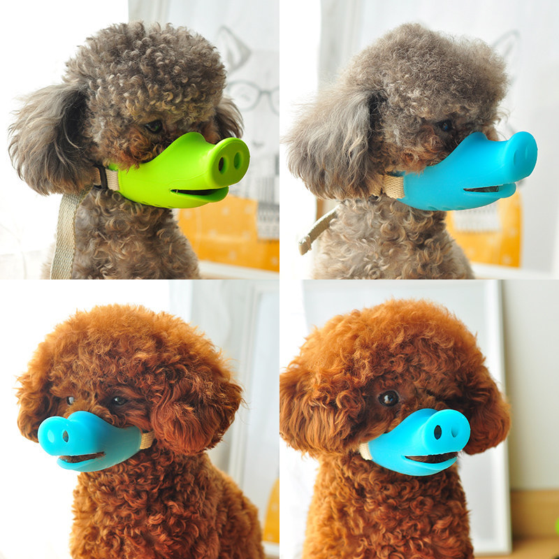 Teddy Pooch Mouth Guard Bite called Anti-Eating Pet Mask Duckbill duckbill Duckbilled Accessories Small Dog Hood Doggie dog Mouth cover