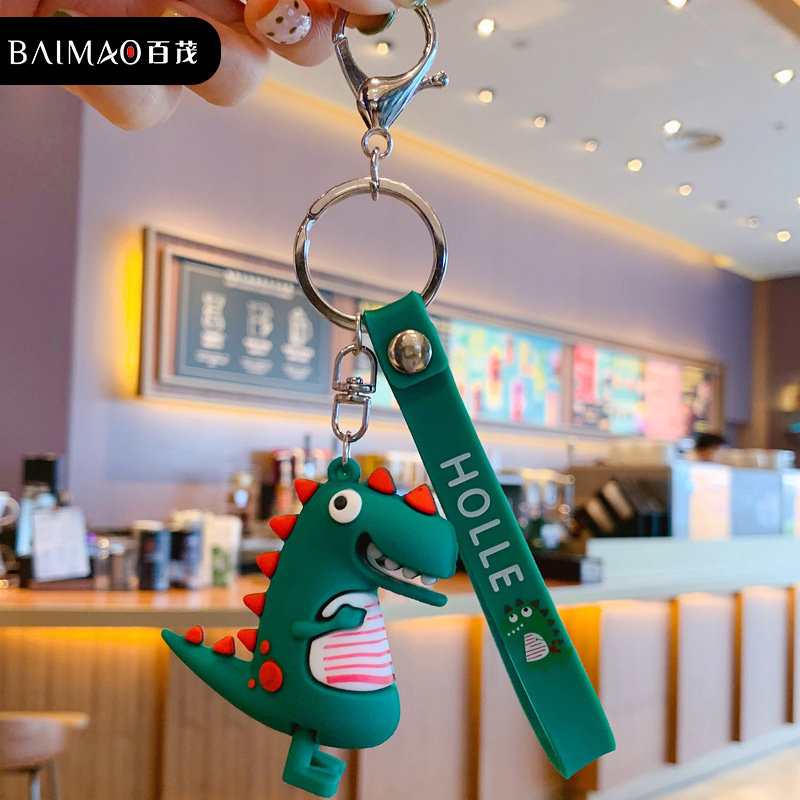100 lush dinosaur key button female delicate cute car key hanging accessories net red bag pendant paparazzi boys keychain