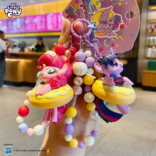 Пони, пончик, подвеска с бусинами, брелок для ключей, 2026 года, подарок на день рождения