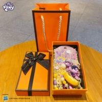 Оригинальная пони, пончик, подвеска с бусинами, оранжевая подарочная коробка