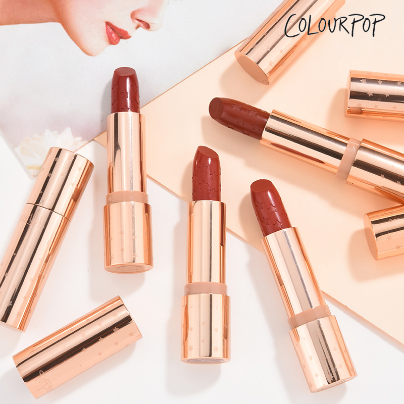 colourpop star lipstick with red female big cherry color caramela bubble colorpop carleclourpop