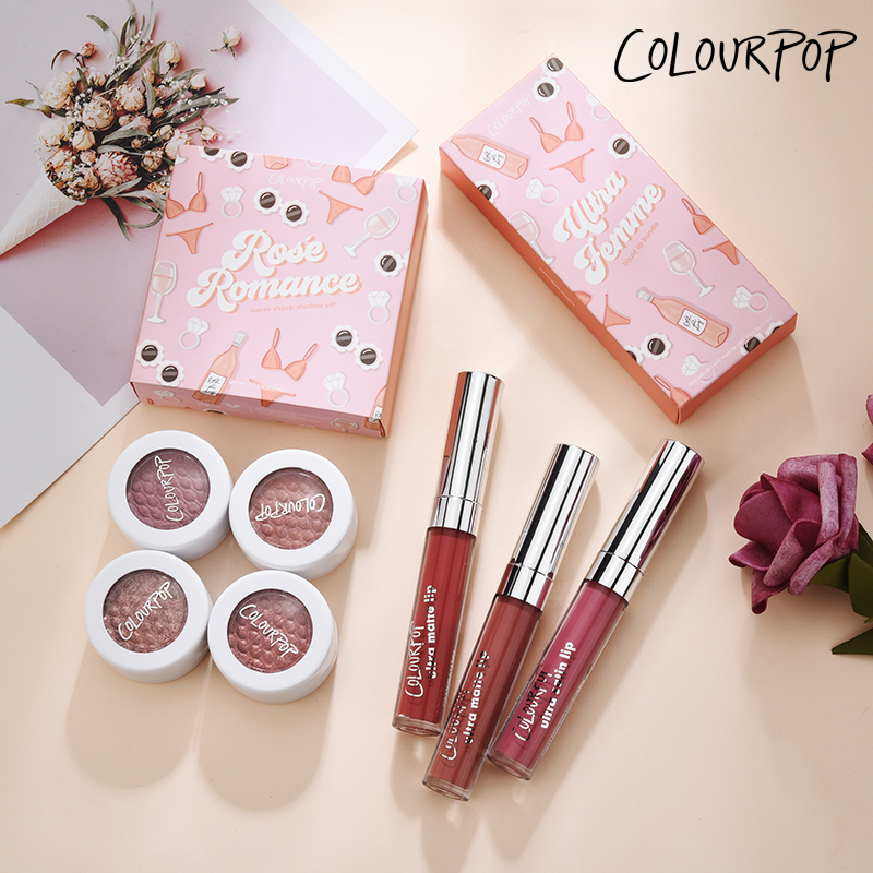 colorpop lip glazed monochromatic eye shadow suit colorpop lipstick lipstick pen Carla bubble eye shadow disc