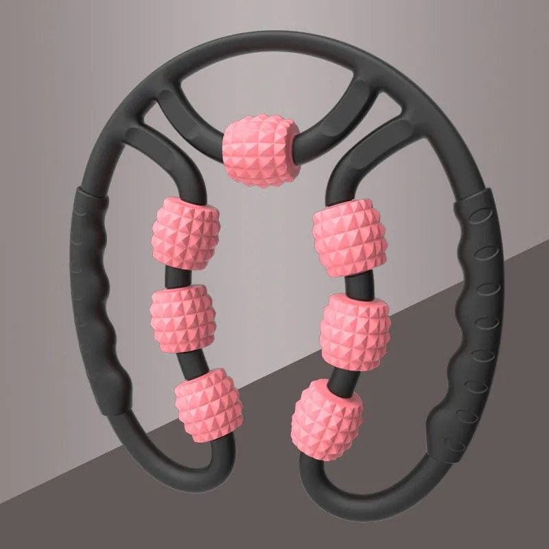 Leg meridian unclogging massager unclogging liver through roller scraping massage stick fitness equipment ring clamp size leg