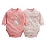 Хлопковый детский осенний лонгслив для новорожденных