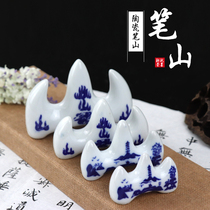 Paper and ink Gangtang pen pen holder put brush ceramic creative study room four treasures student calligraphy supplies brush holder