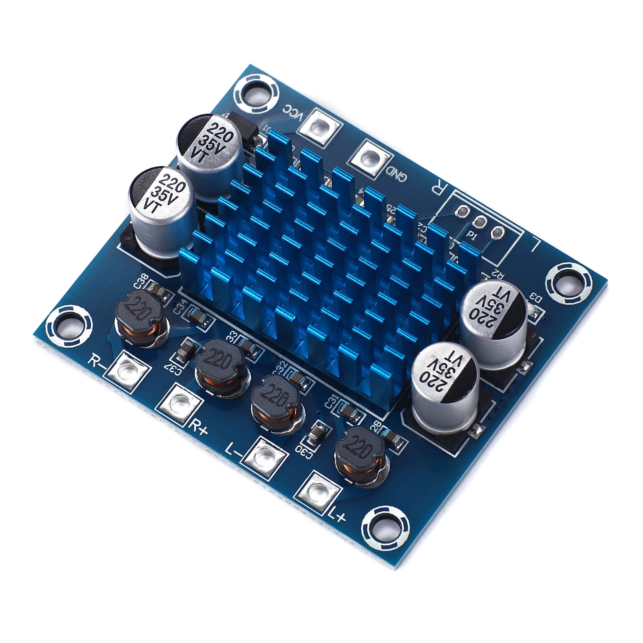 XH-A232高清数字音频功放板mp3放大模块8V-20V扩音板双声道30W