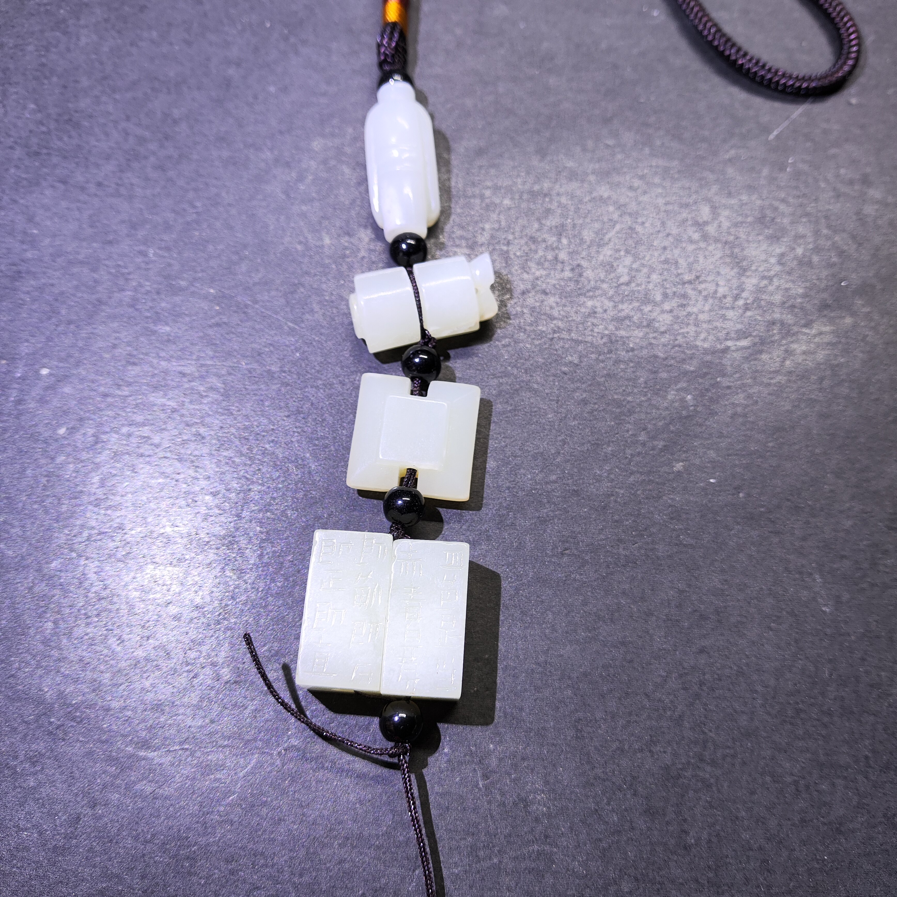 旧藏和田玉汉代五宝串，穿越千年的神秘魅力🔮-车挂-淘宝好物网