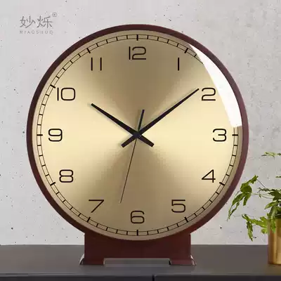 Light luxury clock simple clock living room clock ornaments desktop personality creative pendulum clock desktop clock sitting clock retro