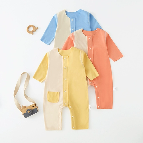 Детское демисезонное осеннее бархатное термобелье, удерживающее тепло боди, пижама для новорожденных, осенний комбинезон