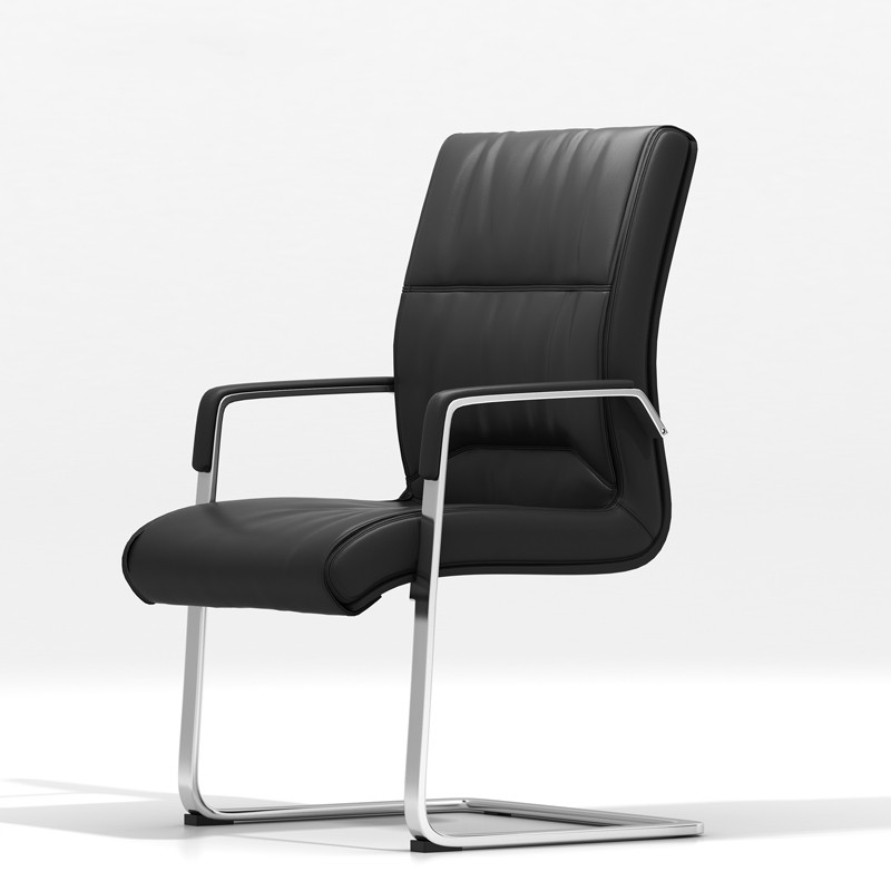 Leather high back computer chair Comfortable office conference table and chair class front chair Simple modern home e-sports sponge chair