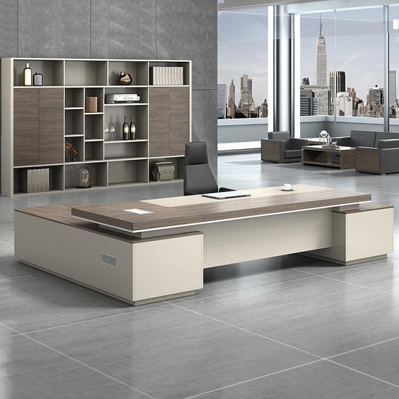 Boss Table Modern Minimalist President Desk Single Desk Chair Portfolio Big Bandae Supervisor Desk Office Furniture