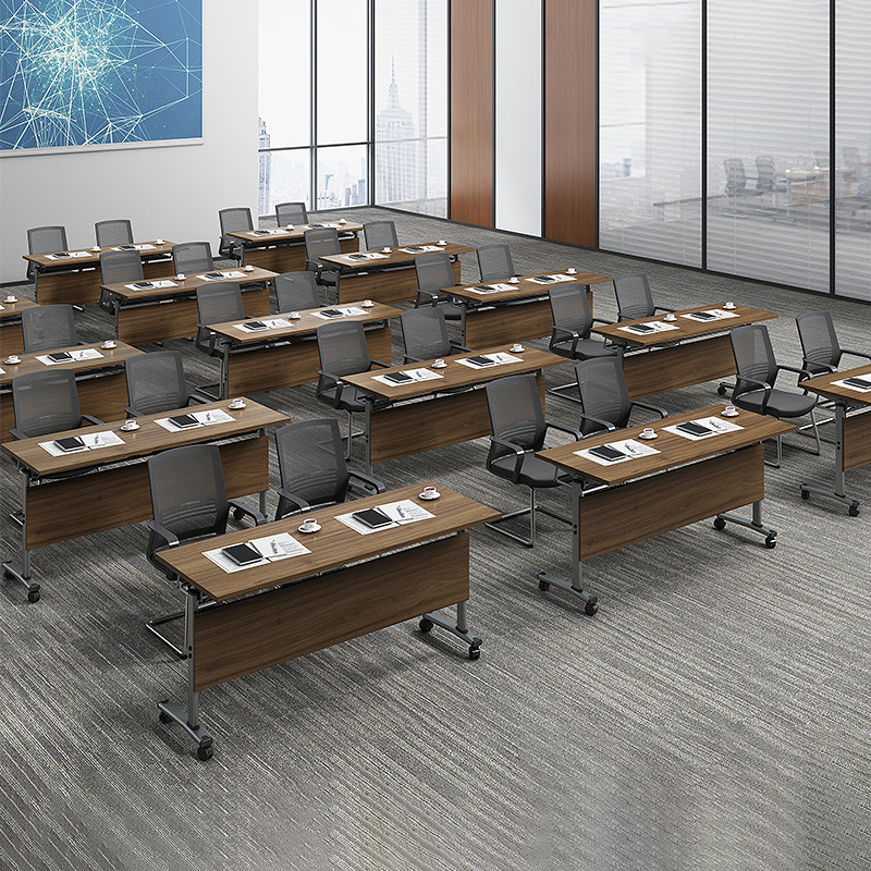 Training Talks Table And Chairs Combined Strip Meeting Table Folding Bench Reception Rectangular Table Brief Modern