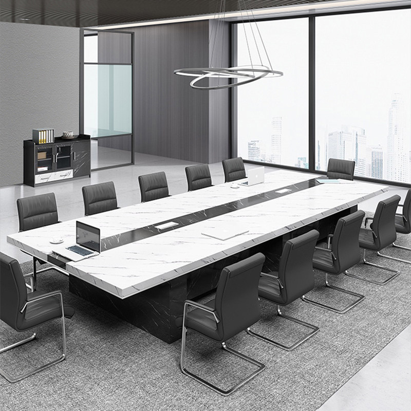 Conference room rectangular multi-color conference table long table training table office chair combination reception table simple and modern - Taobao