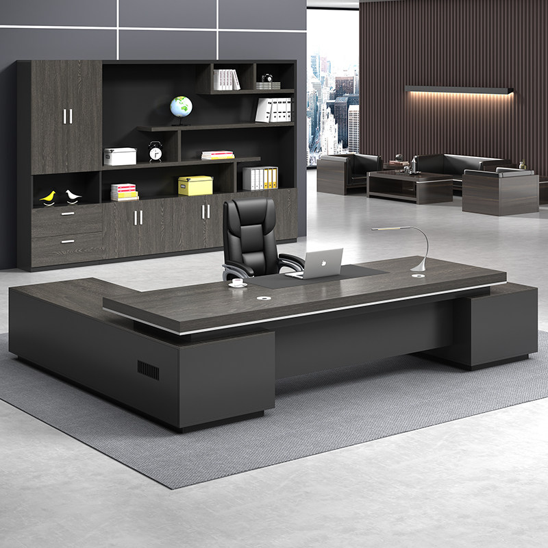 Shanghai boss table presidents table brief modern upscale atmospheric desk manager table and chairs combined single large class table