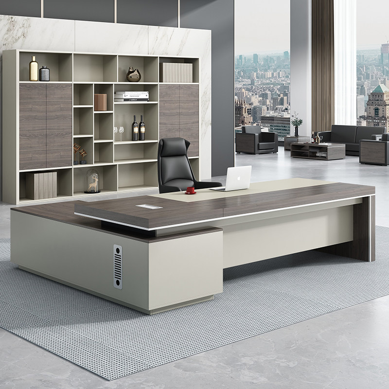 Minimalist modern boss table desk chair portfolio manager desk president table office furniture big bandai