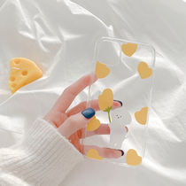 Meimu flower dog suitable for X XS XR Apple 12 11Pro Max mini phone case iPhone7 SE female 8plus silicone transparent drop proof