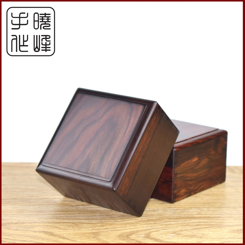 Xiaofeng Hands for Great Red Branches Vegetarian Noodles Squared Box Wood Case Seal Box of Playbox Collection Box Collection Box Bracelet Jewelry Box