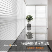 M3NO Shangri-La curtains soft screen roller shutter shutter blinds toilet kitchen living-room Shading Electric