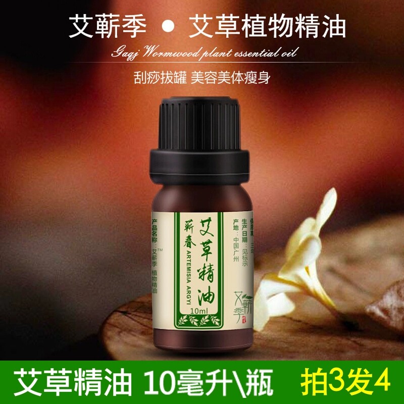 Millet Zuodian Artemisia Essential Oil 10ml Body Oil Artemisia Leaf Essential Oil Body Massage Artemisia Essential Oil Scraping Massage Oil