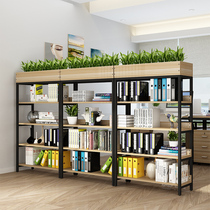 Office shelf filing cabinet short cabinet partition data Cabinet locker wooden filing cabinet industrial wind iron art