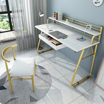 Solid wood desk simple modern home study bedroom ins Net red Nordic light luxury writing desk computer table