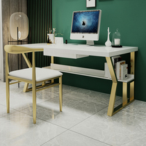 Solid wood desk home study bedroom light luxury Nordic modern simple desk students writing learning computer desk