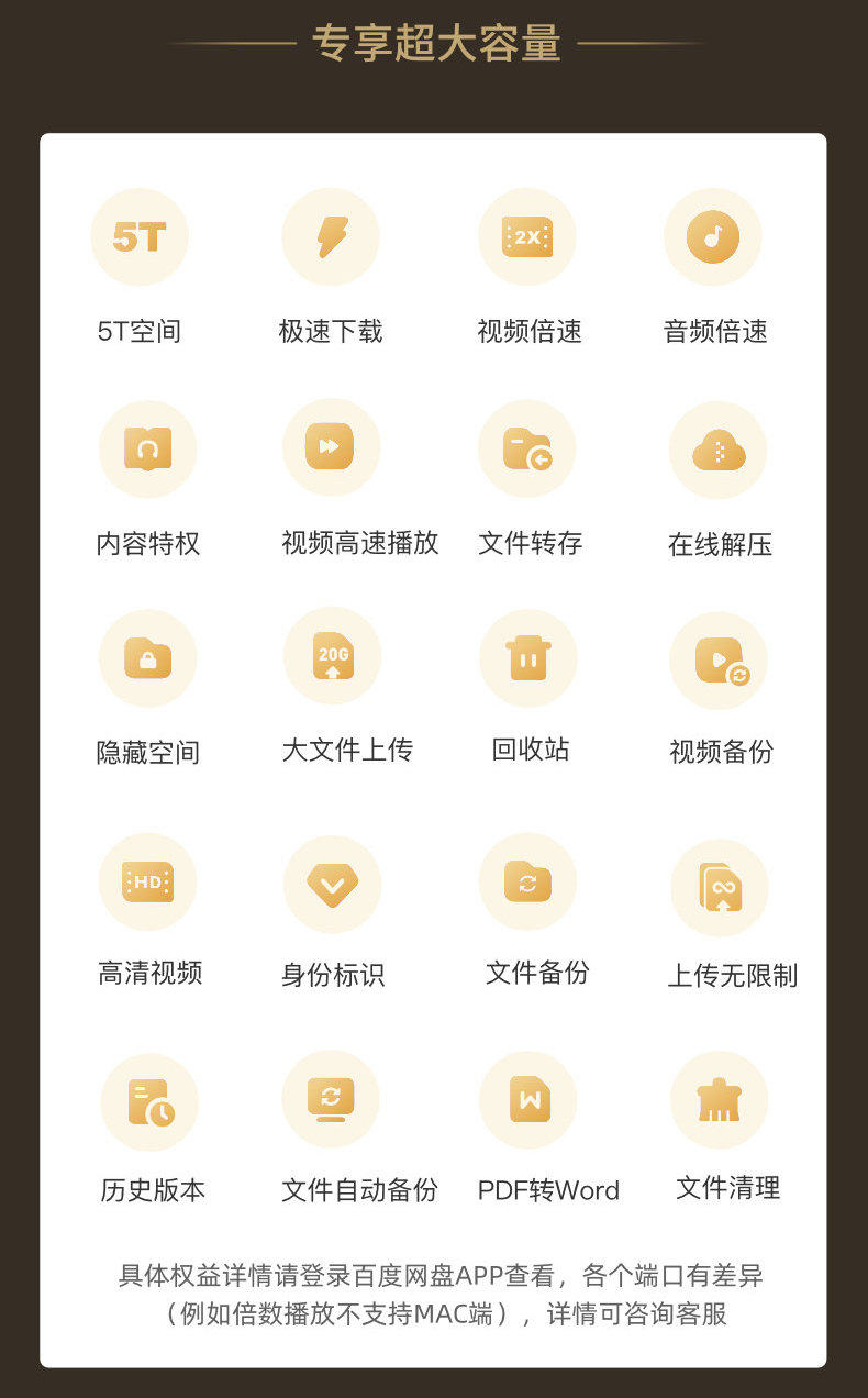 百度网盘  超级会员年卡12个月 限16-24岁 图5