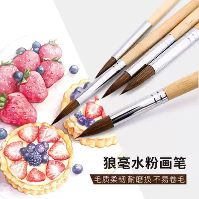 Watercolor pen gouache Hook pen Wolf Pen 1 to 12 single wolf watercolor pen gouache pen oil painting acrylic brush single branch