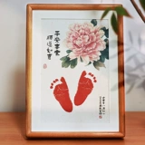Детские отпечатки рук и ног для новорожденных, сувенир, фоторамка