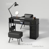 Tongtieshan 45 wide manicure table rock plate large countertop vacuum cleaner manicure table black nail salon special table and chair set