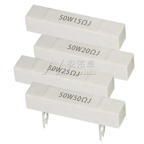 50 Вт с высокой сопротивлением цемента 1r/2/3/4/5/8/8/8/1/15/25/100 евро/200 Ом/200 Ом