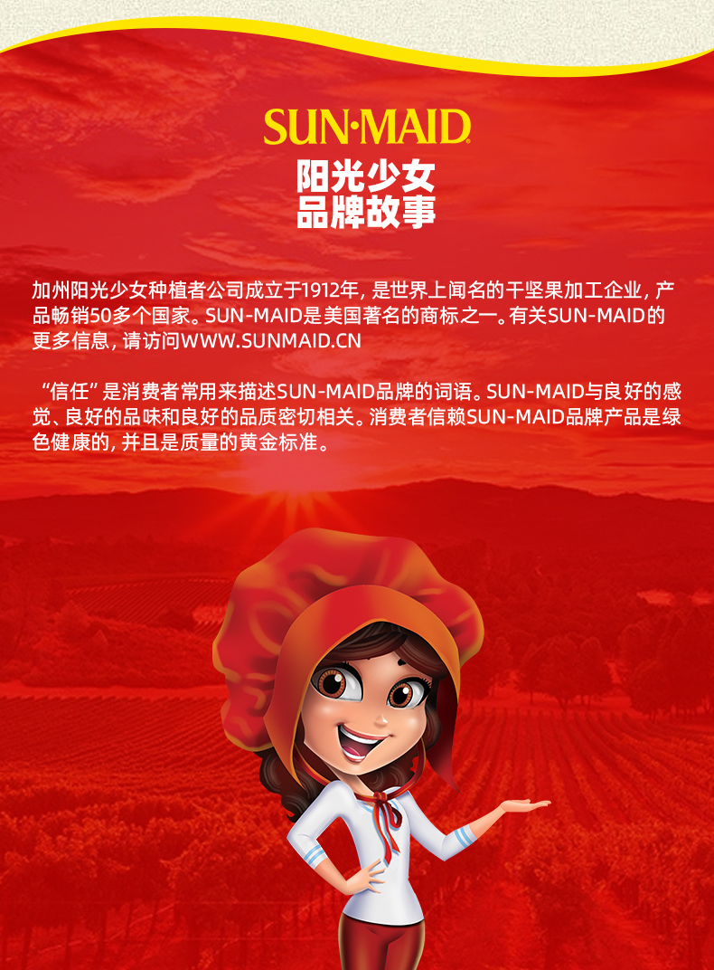 阳光少女 SUN·MAID 美国加州0脂去核西梅干 454g*2罐 图7