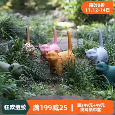 Empty Meow Meow] Nordic healing cat desktop ornaments living room creative cute home craft gift decoration decoration light luxury